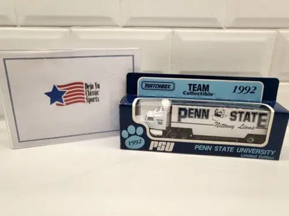 Matchbox Penn State collectible truck featuring Nittany Lions design and limited edition