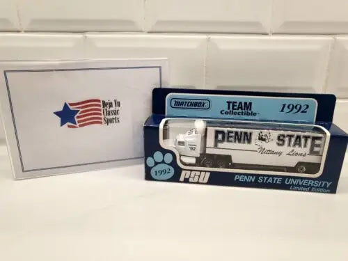 Matchbox Penn State collectible truck featuring Nittany Lions design and limited edition