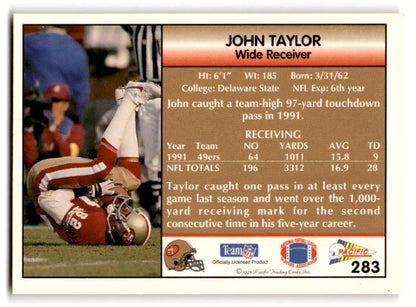 1992 Pacific #283 John Taylor - Trading Card