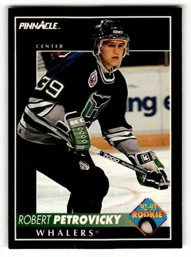 Robert Petrovicky Whalers hockey card with original gloss from 1992 Pinnacle