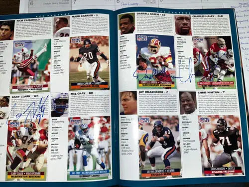 Autographed 1992 Pro Bowl program featuring Emmitt Smith, Barry Sanders, and other stars