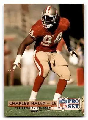 1992 Pro Set #319 Charles Haley football trading card collectible image