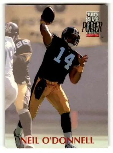 1992 Pro Set Power #114 Neil O’Donnell original gloss Pittsburgh Steelers football card