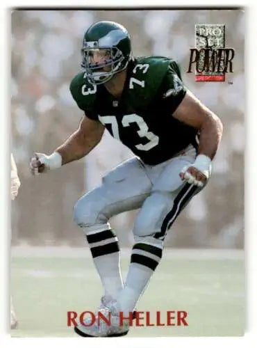 Ron Heller Indianapolis Colts 1992 Pro Set Power football card with original gloss