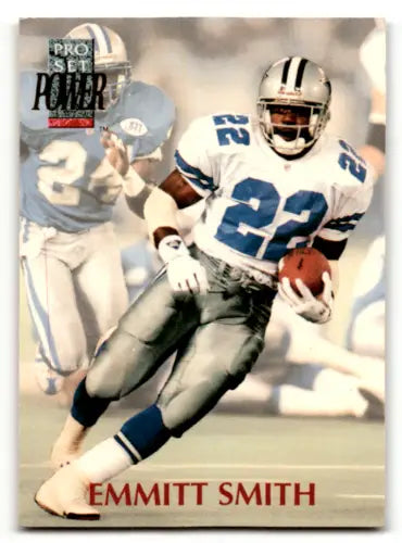 1992 Pro Set Power NNO Emmitt Smith EX/NM Cowboys original gloss football card