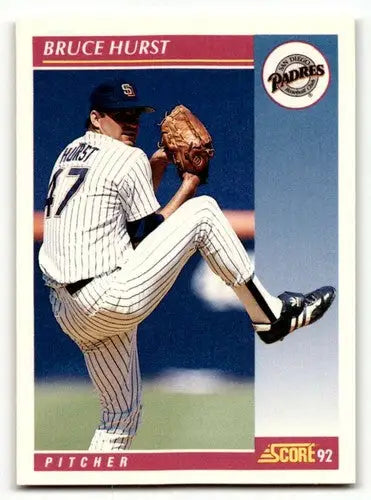 1992 Score #111 Bruce Hurst San Diego Padres Baseball Cards EX/NM ID:60474 - Baseball Cards