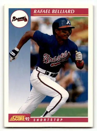 1992 Score #116 Rafael Belliard Atlanta Braves Baseball Cards EX/NM ID:60468 - Baseball Cards