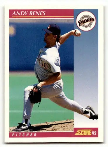 1992 Score #133 Andy Benes San Diego Padres Baseball Cards EX/NM ID:60473 - Baseball Cards