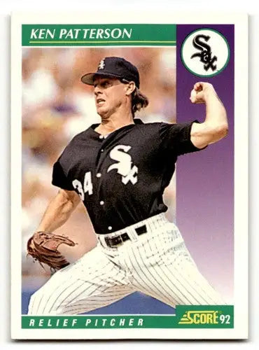 1992 Score #347 Ken Patterson Chicago White Sox Baseball Cards EX/NM ID:60449 - Baseball Cards