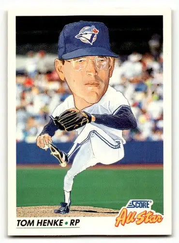1992 Score #439 Tom Henke Toronto Blue Jays Baseball Cards EX/NM ID:60458 - Baseball Cards