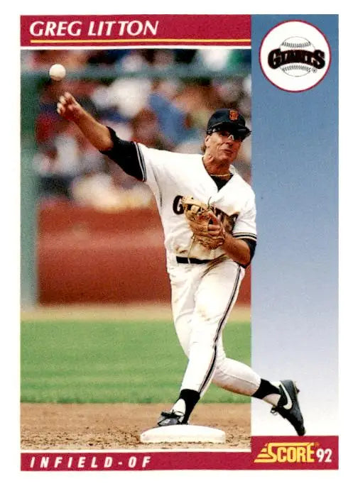 1992 Score #603 Greg Litton - Trading Card