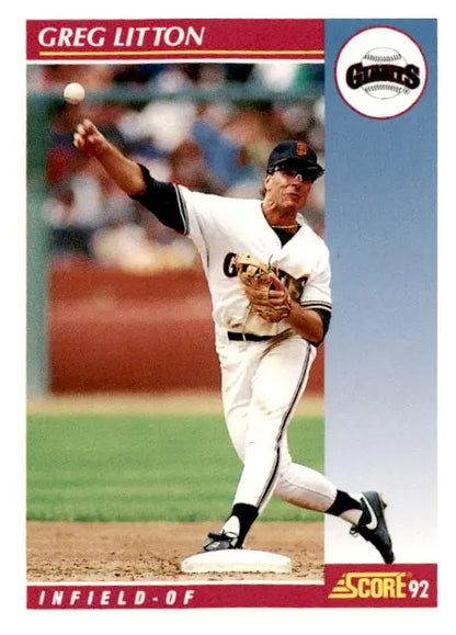 1992 Score #603 Greg Litton - Trading Card