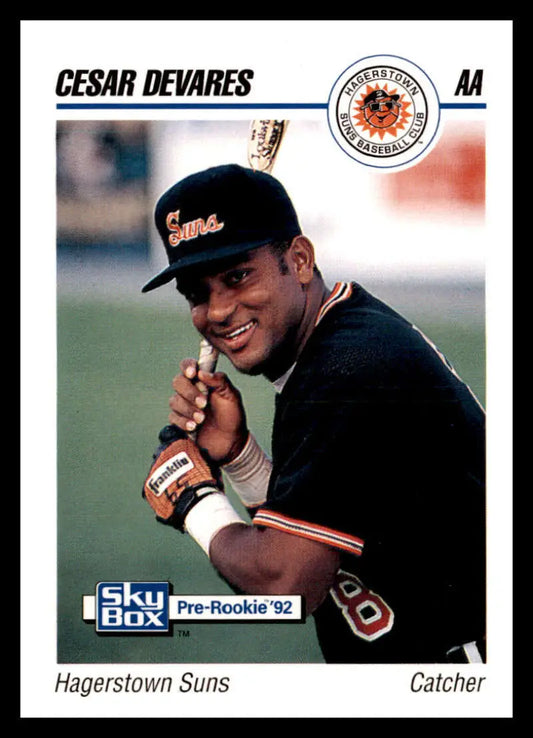 1992 Skybox AA #106 Cesar Devarez Hagerstown Suns NM-MT Baseball Card - Baseball Card
