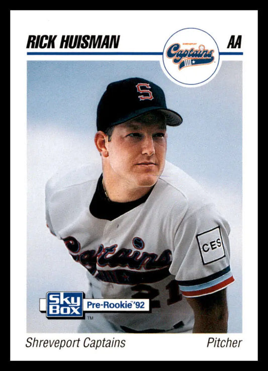 Baseball card of Rick Huisman in Shreveport Captains uniform, 1992 Skybox AA #258