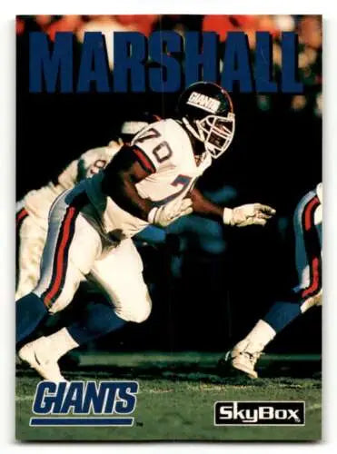 1992 SkyBox Impact #228 Leonard Marshall New York Giants Football trading card original gloss
