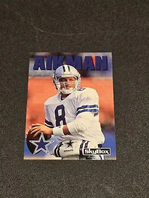 Troy Aikman SkyBox Impact trading card from 1992 SkyBox Impact series
