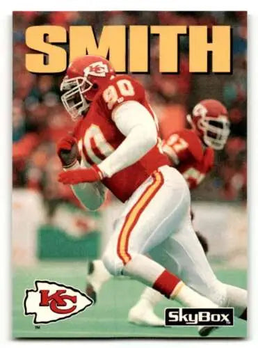 1992 SkyBox Impact #74 Neil Smith Kansas City Chiefs Football Card with original gloss