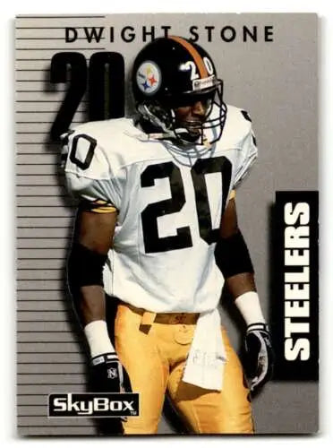 1992 SkyBox Primetime Dwight Stone Pittsburgh Steelers football card with original gloss