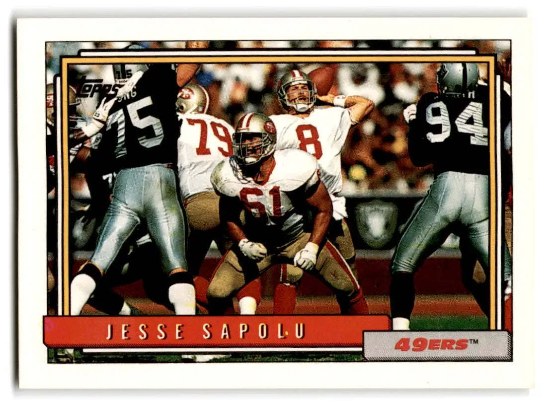 1992 Topps #146d Jesse Sapolu - Trading Cards