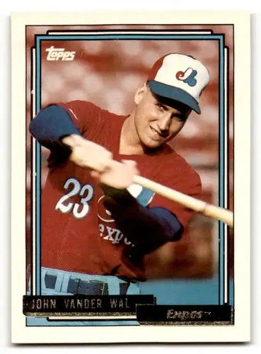 John Vander Wal baseball card from 1992 Topps Montreal Expos collection