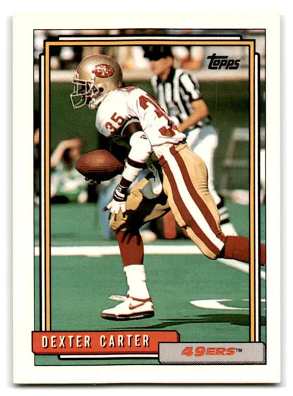 1992 Topps #351b Dexter Carter - Trading Card
