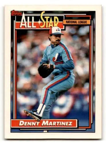 Denny Martinez Montreal Expos baseball card from 1992 Topps with original gloss