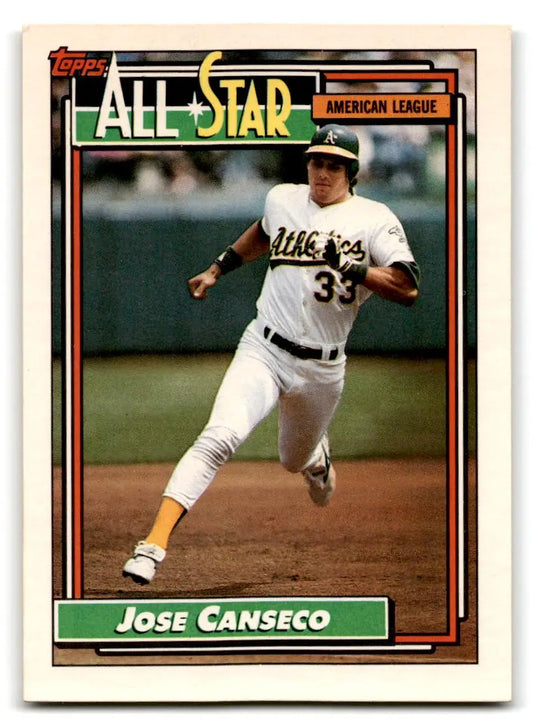 1992 Topps #401 Jose Canseco - Trading Card