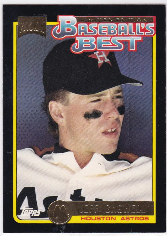 Jeff Bagwell baseball card 1992 Topps McDonald’s Houston Astros RC front view