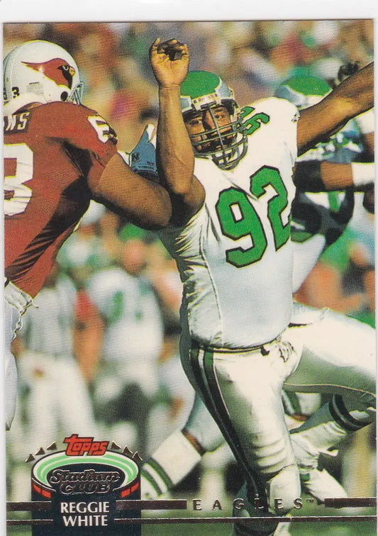 Vintage Topps Stadium Club Reggie White Philadelphia Eagles football card