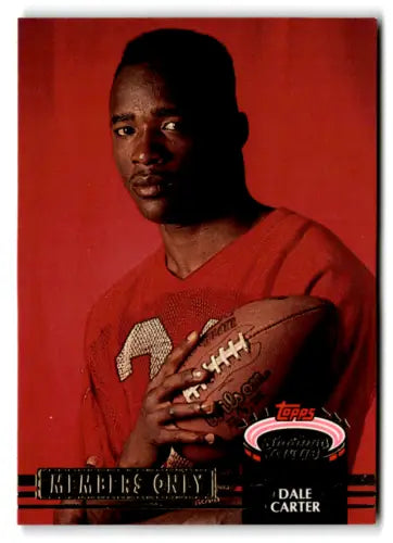 Dale Carter football card from 1992 Topps Stadium Club Members Only original gloss