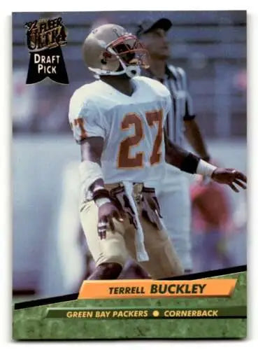 Terrell Buckley Green Bay Packers football card with original gloss 1992 Ultra #420