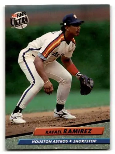 Rafael Ramirez Houston Astros baseball card 1992 Ultra #495 original gloss quality
