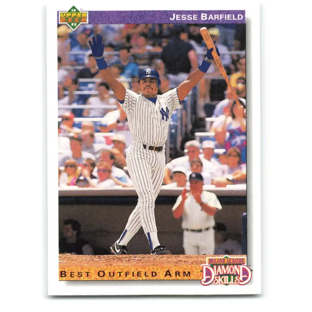 1992 Upper Deck #644 Jesse Barfield DS NM-MT New York Yankees Baseball Card