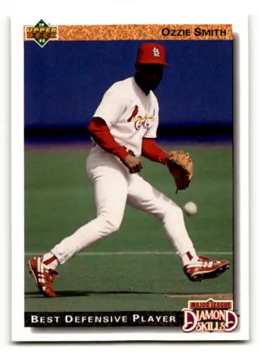 1992 Upper Deck #716 Ozzie Smith baseball card in original gloss, Near Mint condition