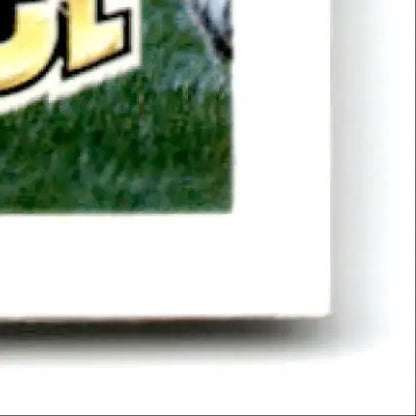 Bottom right corner of 1992 Upper Deck Football Shane Dronett card with green field background