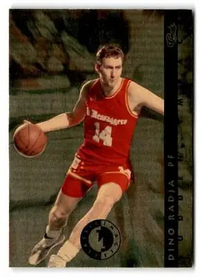Dino Radja dribbling a ball in red uniform from Classic Images Four Sport collection