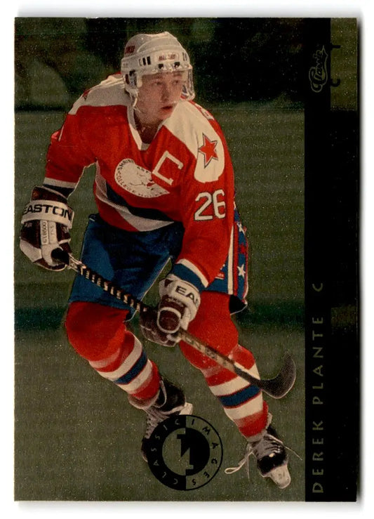 1993-94 Classic Images Four Sport #SI 8 Derek Plante Sudden Impact - Trading Card