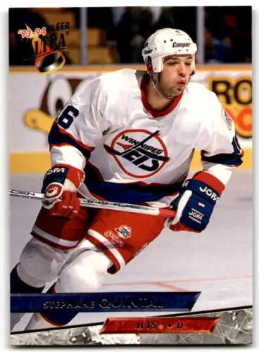 1993-94 Fleer Ultra #456 Stephane Quintal hockey trading card original gloss Winn Jets
