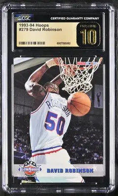 Graded 1993-94 Hoops David Robinson basketball card in pristine condition