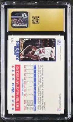 Graded 1993-94 Hoops David Robinson basketball card CGC Pristine 10