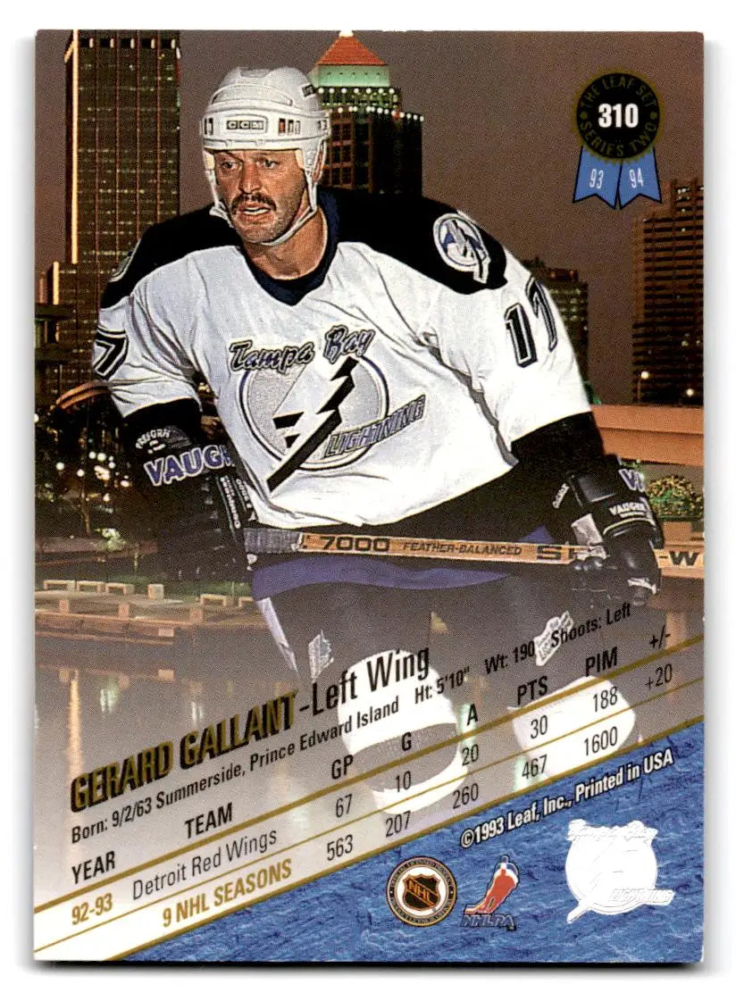1993-94 Leaf #310 Gerard Gallant - Trading Card