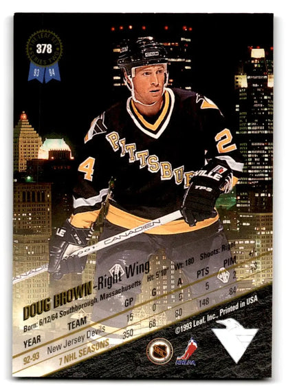 1993-94 Leaf #378 Doug Brown - Trading Card