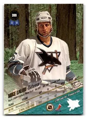 Hockey trading card 1993-94 Leaf #399 Mike Lalor for collectors and fans of trading cards