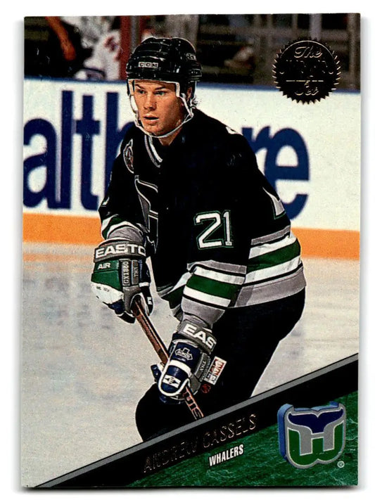 1993-94 Leaf #50 Andrew Cassels hockey trading card for collectors and enthusiasts