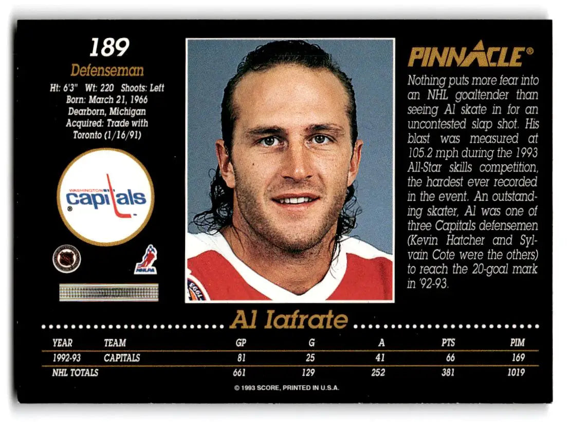 1993-94 Pinnacle #189 Al Iafrate - Trading Cards