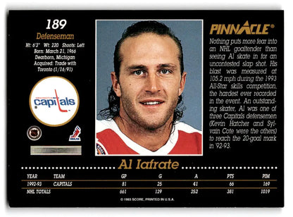 1993-94 Pinnacle #189 Al Iafrate - Trading Cards