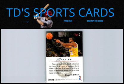 1993-94 SkyBox Premium #7 Shaquille O’Neal Shaq Talk basketball card collectible