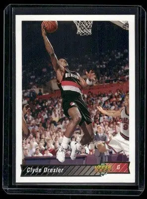 Upper Deck Clyde Drexler basketball trading card from 1993-94 Upper Deck Clyde series