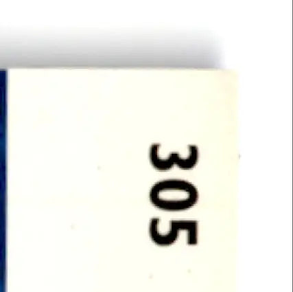 White rectangular eraser with blue border for 1993-94 Upper Deck Hockey Brian Bradley #305