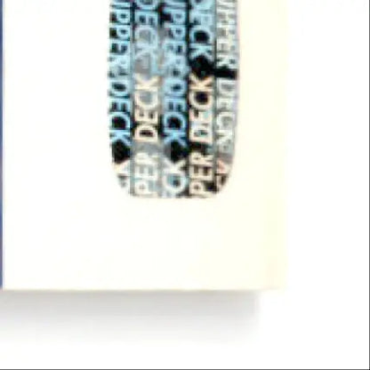 White rectangular sticker with black border and text for 1993-94 Upper Deck Hockey Brian Bradley